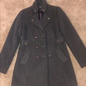 Gray wool coat size L